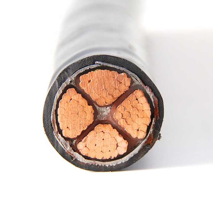 Three core YJV22 flame-retardant armored power cable ZC-YJV22 4X150 square
