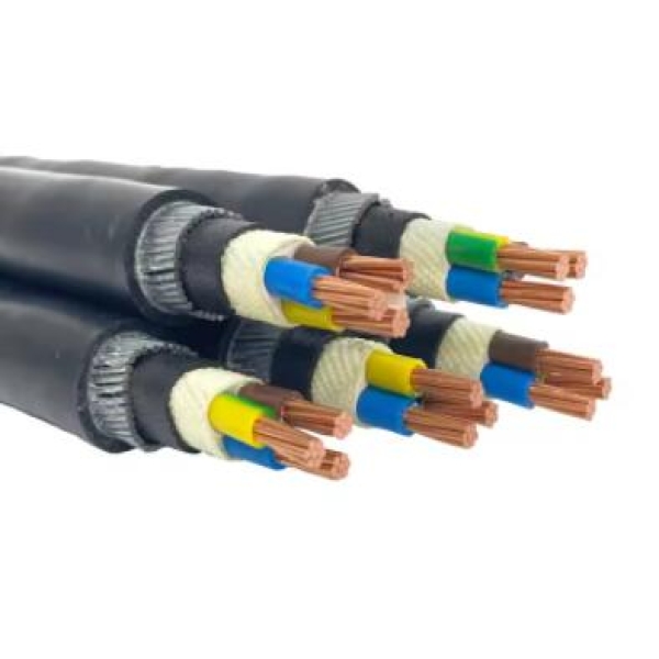 ZBN-YJV22-4X2.5 square flame-retardant and fire-resistant power cable armored cross-linked cable